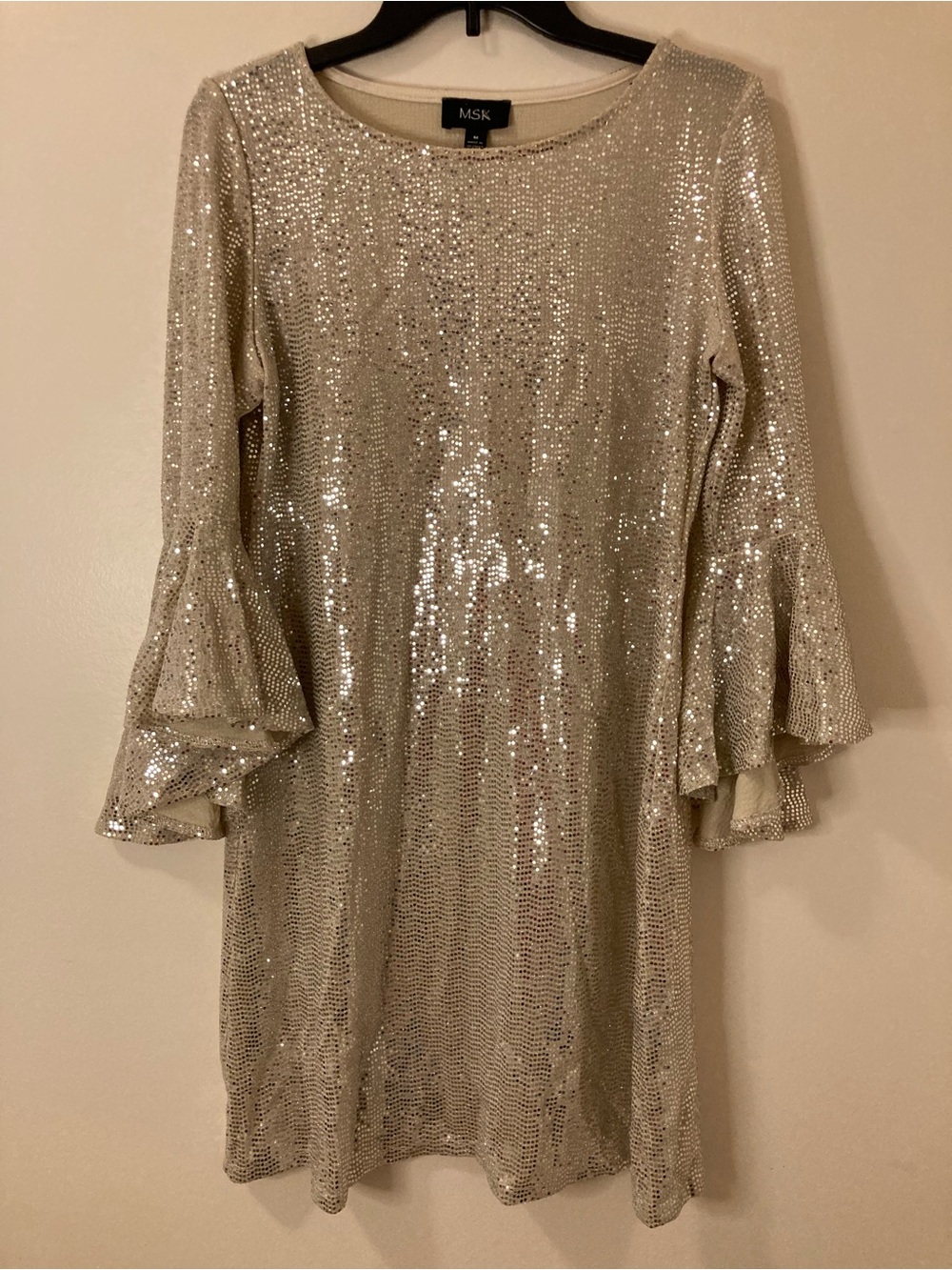 MSK Silver Glitter Dress